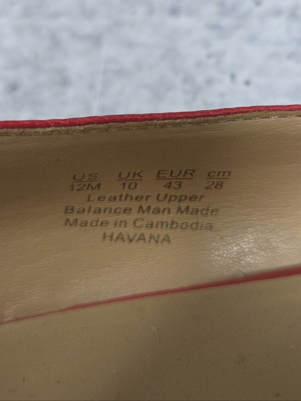 Naturalizer Red Havana Pointed Toe Flats Size 12 Metallic Trim Heel Office Party - Picture 10 of 11